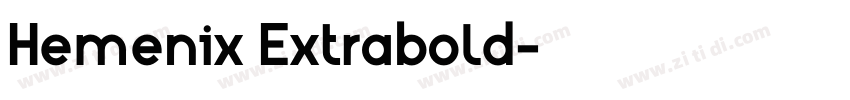 Hemenix Extrabold字体转换